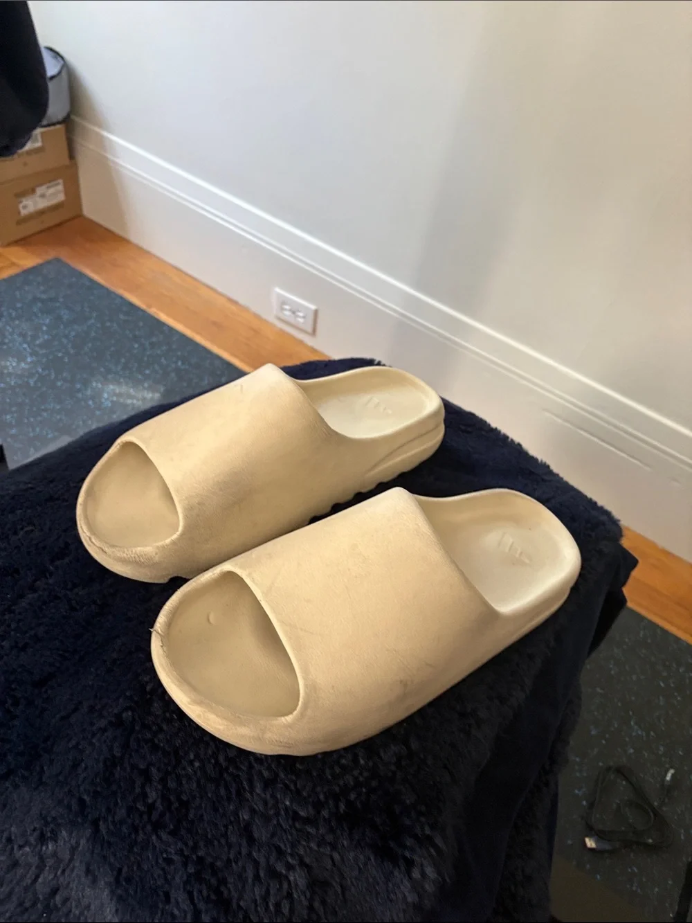 adidas Yeezy Foam Slide Sandals in Light Beige